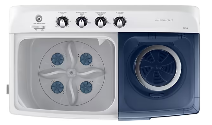 Samsung Semi Auto Washing Machine (12 Kg)(WT12J4200MB/ST)
